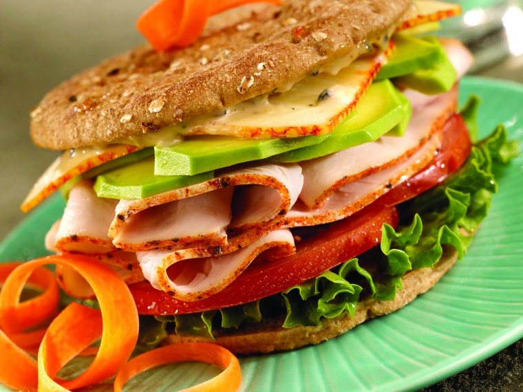 California-style turkey sandwich